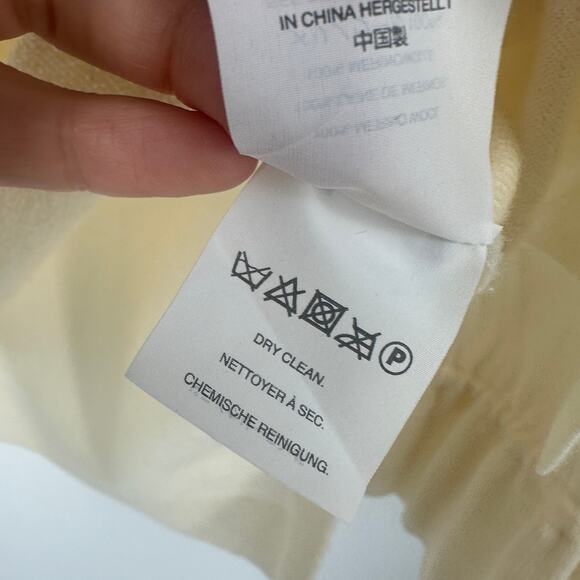 J. Crew women's merino wool top size medium cream drawstring long sleeve soft - Picture 9 of 11